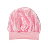 1PC Satin Sleeping Hat Night Sleep Hair Care Bonnet Nightcap Extra Satin Silky Shower Caps Sleep Cap with Premium Elastic Band