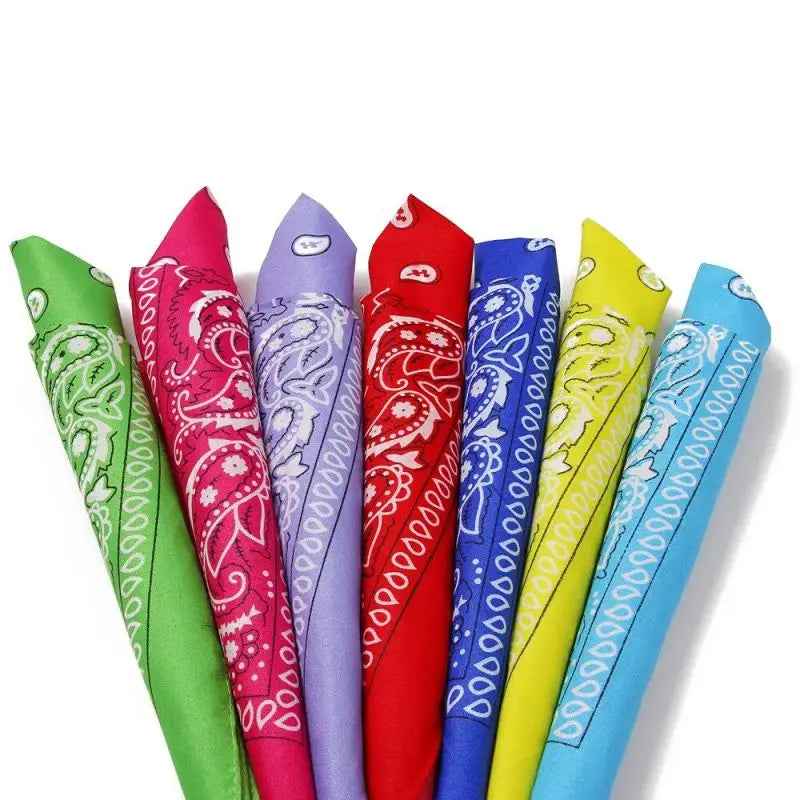 Fashion Bohemian Print Bandana Hair Bands Hip Hop Man Women Outdoor Unisex Headbands Band Wrist Wraps Face Mask Handkerchief