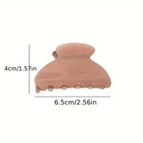 French Women's Hair Clips Elegant Acetate Hair Claw Medium Size Sweet Shark Clip Exquisite Girl Hairs Accessories Headwear 2024