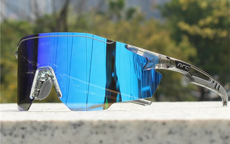 1 Lens NRC Cycling Sunglasses UV400 TR90 Sports Bicycle Glasses MTB Mountain Bike Fishing Hiking Riding Eyewear for Men Women