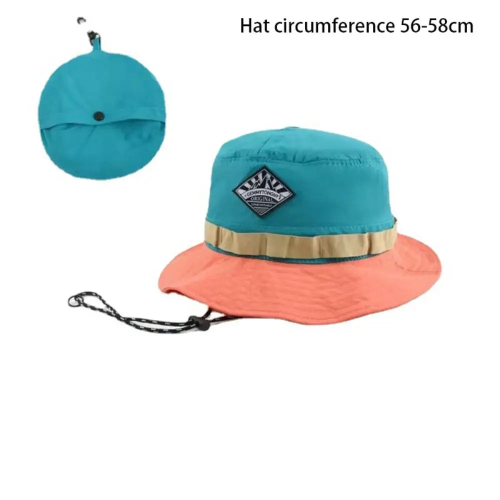 Mountaineering Quick-drying Fisherman Hat Visor Sunscreen Bucket Hat Anti-UV Waterproof Sun Hat Women