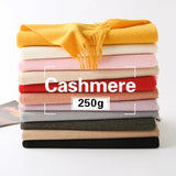 Winter Cashmere Women Scarf Female Luxury Brand Scarves Lady Tassel Bandana Women Solid Shawl Wraps Foulard Tippet Pashmina