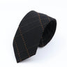 High Quality Mens 7cm Ties Classic Brown Red Striped Plaid Cotton Handmade Necktie Narrow Skinny Cravat Casual Tie Accessories