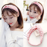 Cross elastic headband chiffon silk headband ladies headband hair accessory sports face wash