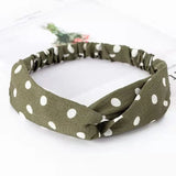 Fashion WomenFloral Headband Hair Accessories Leopard Cross Knotted Bow Chiffon Hair Band Girls Headdress Ladies Hoop Headwear