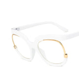 Clear Blue Ray Blocking Eyeglasses Large Glasses Frame Spectacle Frame for Women 2022 Anti-Blue Light Trend Round Eyeglasses