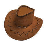 Hat for Men and Women Outdoor Use Large Brim Water Droplet Sunscreen Hat American Style Western Cowboy Hat Couple Jazz Top Hat