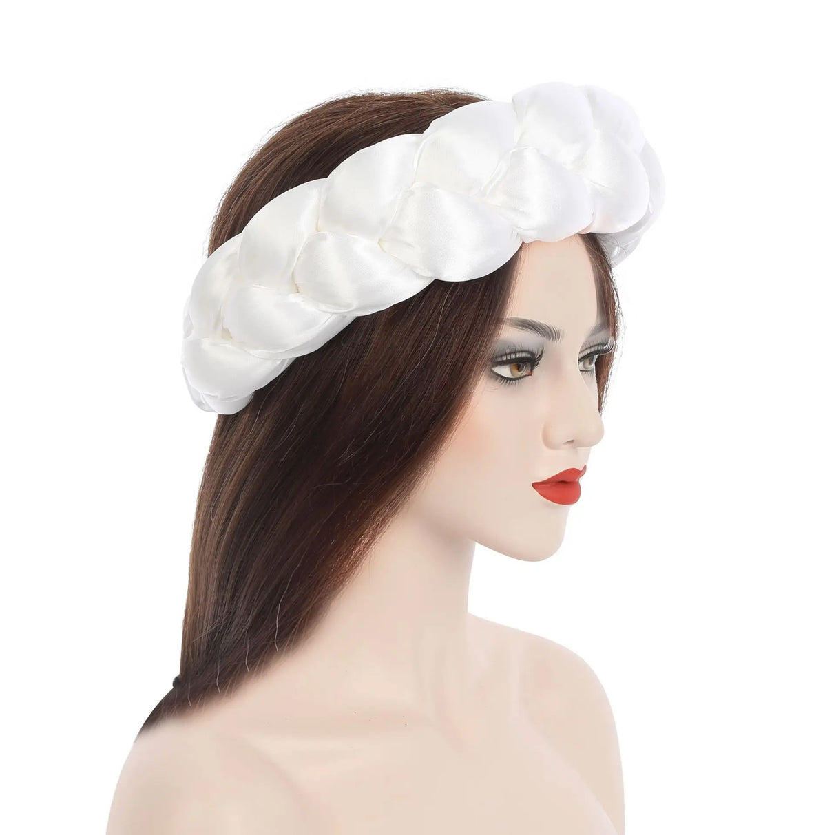 2025 Latest Satin Twist Braids Headband Elastic Headwear African Cap Nigerian Wedding Gele Women Turban Bandana Bandage Wrap Hat