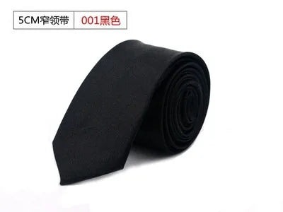 Solid Color Tie Polyester Material Business Executive Formal Fashion Tie for Men and Women