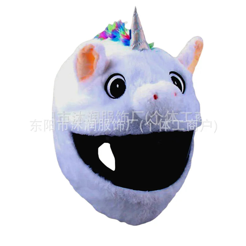 Festival Cartoon Hat Cap Motorcycle Helmet Cover Innovative Bicycle Helmet Cover Outdoor Fun Personalized Christmas Demon Devil