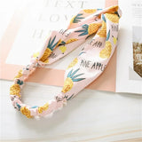 Clearance Fresh Colorful Turban Headbands Women Spring Summer Chiffon Headband Head Wrap Wide Lattice Hairband Hair Accessories