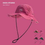 New Japanese Color Matching Bucket Hats Women Summer Outdoor Quick-drying Breathable Mountaineering Sun Protection Men's Caps