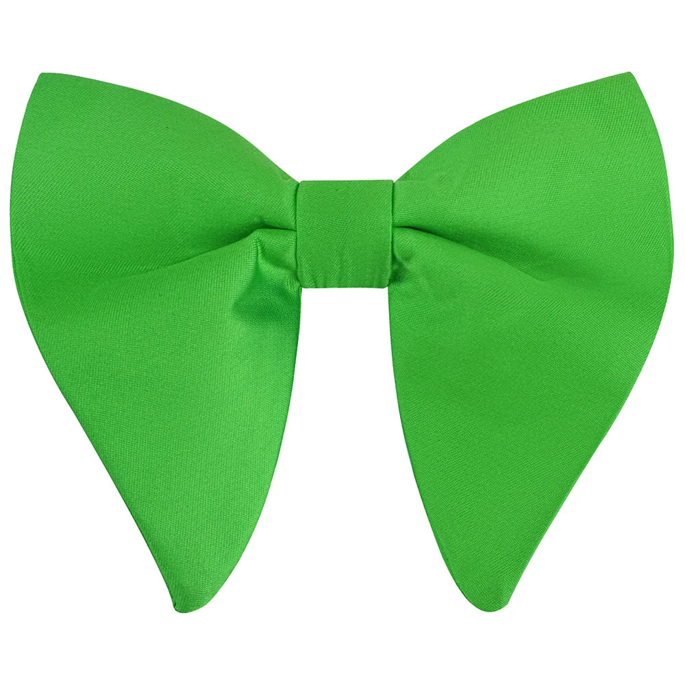 GUSLESON Fashion Pink Champagne Blue Solid Bow Tie For Men Classic Big Bowtie For Party Wedding Bowknot Adult Mens Tie