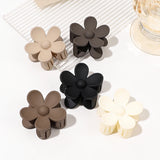 5 Pcs 4CM Flower Clip, Back of Head Plate Hair Clip Shark Clip for Women and Girls