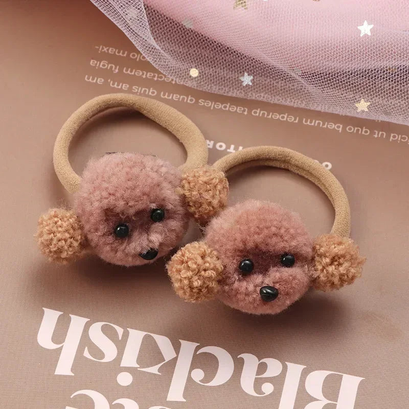 Hair Accessories Girls Ties Elastique Cheveux Fille Gomas Elasticas Furry Korean Kinder Kleding Rabbit Ears Scrunchie Headbands
