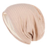 Unisex Men Women Beanie Cotton Night Sleep Cap Bonnet Chemo Hat Headwear Turban Baggy Hair Care Nightcap Pullover Hat Solid Colo
