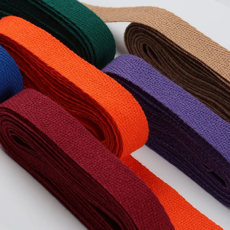 10meters 10mm/15mm/20mm 100% Cotton Ribbon Hserringbone Ribbon Hair Bow Party Christmas Wedding Decoration DIY Sewing Crafts