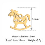 5Pcs Xmas Tree/Candy Cane/Snowman/Santa Claus Charm Stainless Steel Boots Christmas Pendant DIY Necklace Bracelet Jewelry Making