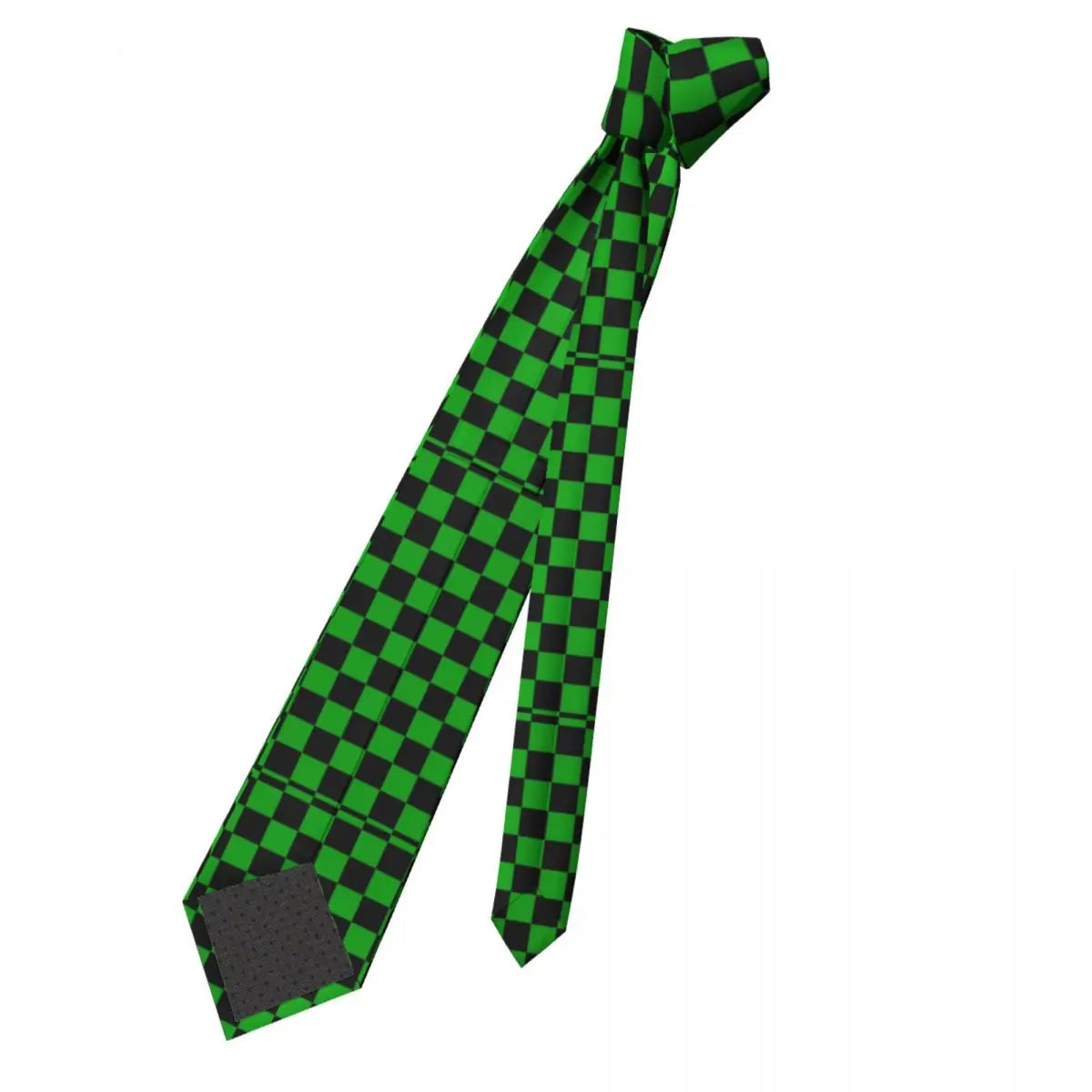 Black And Green Two Tone Tie Mod Checkers 8CM Design Neck Ties Gift Business For Men Shirt