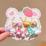 Hair Accessories For Children Girls Hair Tie Elastics Rope High Elasticity Scrunchies Summer Sweet Cute Ponytail Rubber Bands