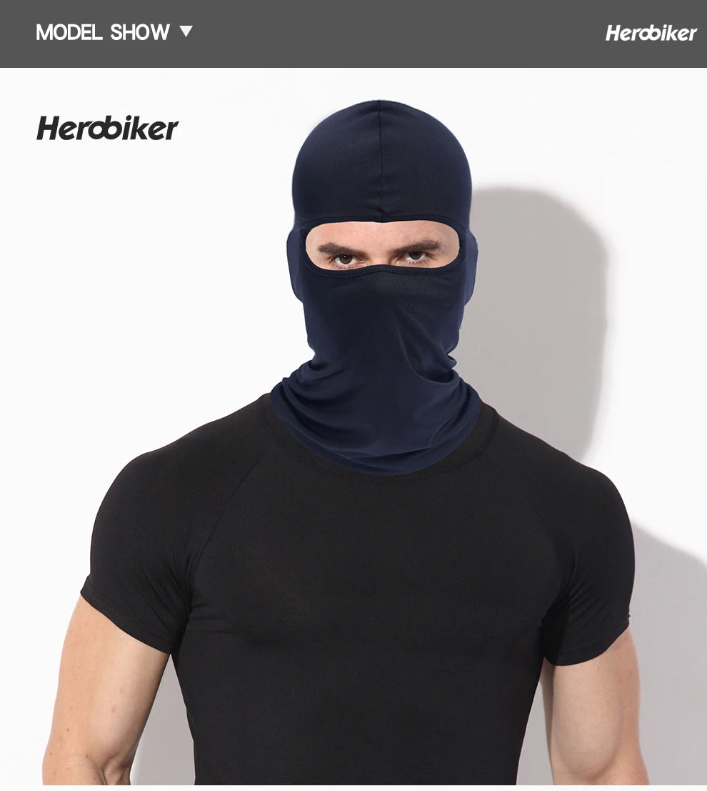 Balaclava Motorcycle Face Mask Moto Helmet Bandana Hood Ski Neck Full Face Mask Windproof Dustproof Face Shield Men's Biker Mask