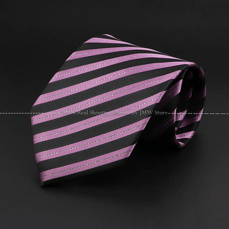 New Design Wedding Men Tie Purple Solid Striped Paisley Flower Neckties Men Business Dropshipping Groom Collar Accessories Gift