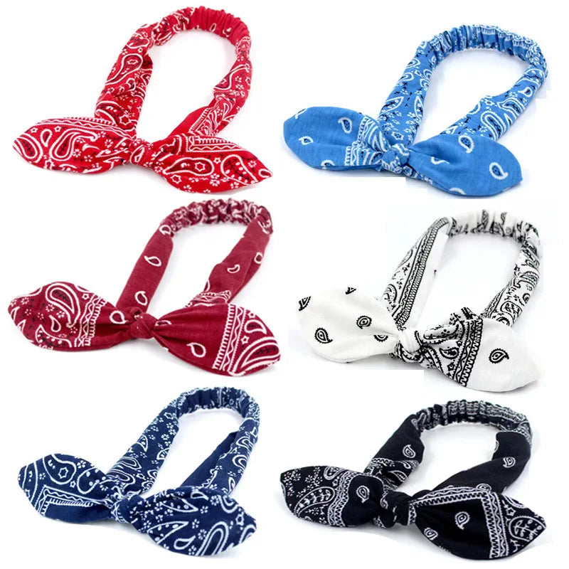 New Women Suede Soft Solid Print Headbands Vintage Boho Cross Knot Elastic Hairbands Bandanas Girls Hair Bands Hair Accessories