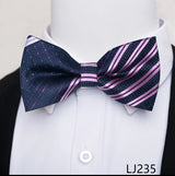 Fashion Brand Brand Silk Bow Tie Dark Blue Man Dot Wedding Accessories lover's day Fit Formal Party