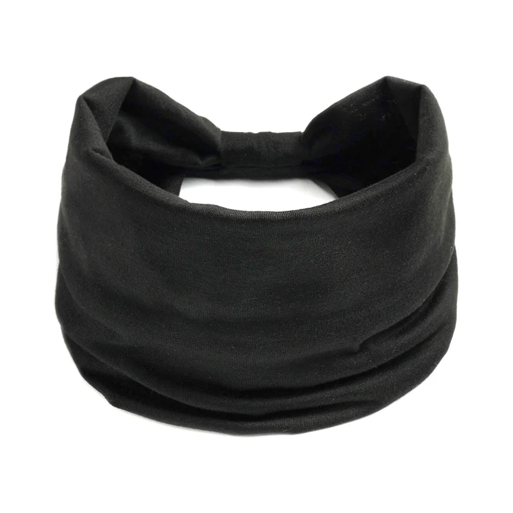 Headbands for Women Cotton Wide Headwrap Yoga Workout Hairbands Elastic Sport Head Bands Turban Bandana Bandage Hair Accessories