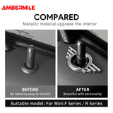 1 piece Metal for Mini Cooper One S F55 F56 F57 F60 R55 R56 R57 Countryman Car Door Lock Pin Wing Emblem Badge Decal