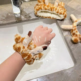 Cute Giraffe Headbands Wash Face Hair Hoops Hairbands Elastic Absorbent Wristband Skincare Hair Bands Makeup Face Wash Headbands