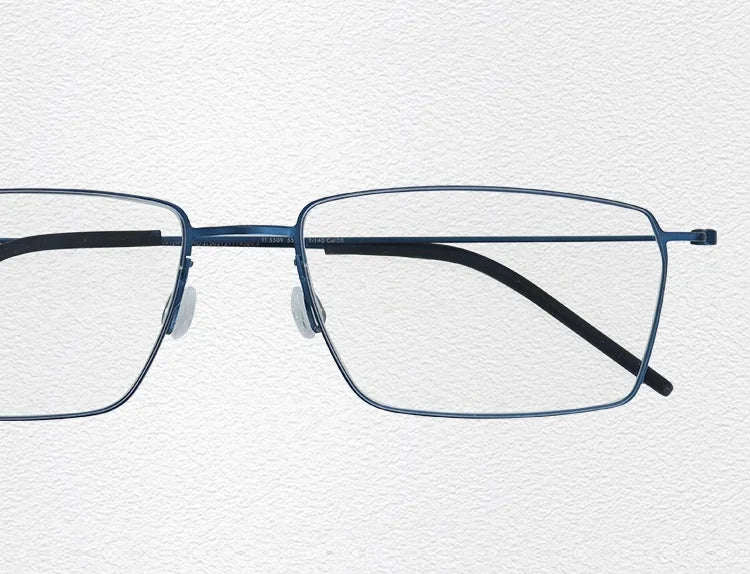 Pure Titanium Glasses Frame Men Women Eyewear Frames Eyeglassess Square Business Classic Design Screwless Denmark Brand