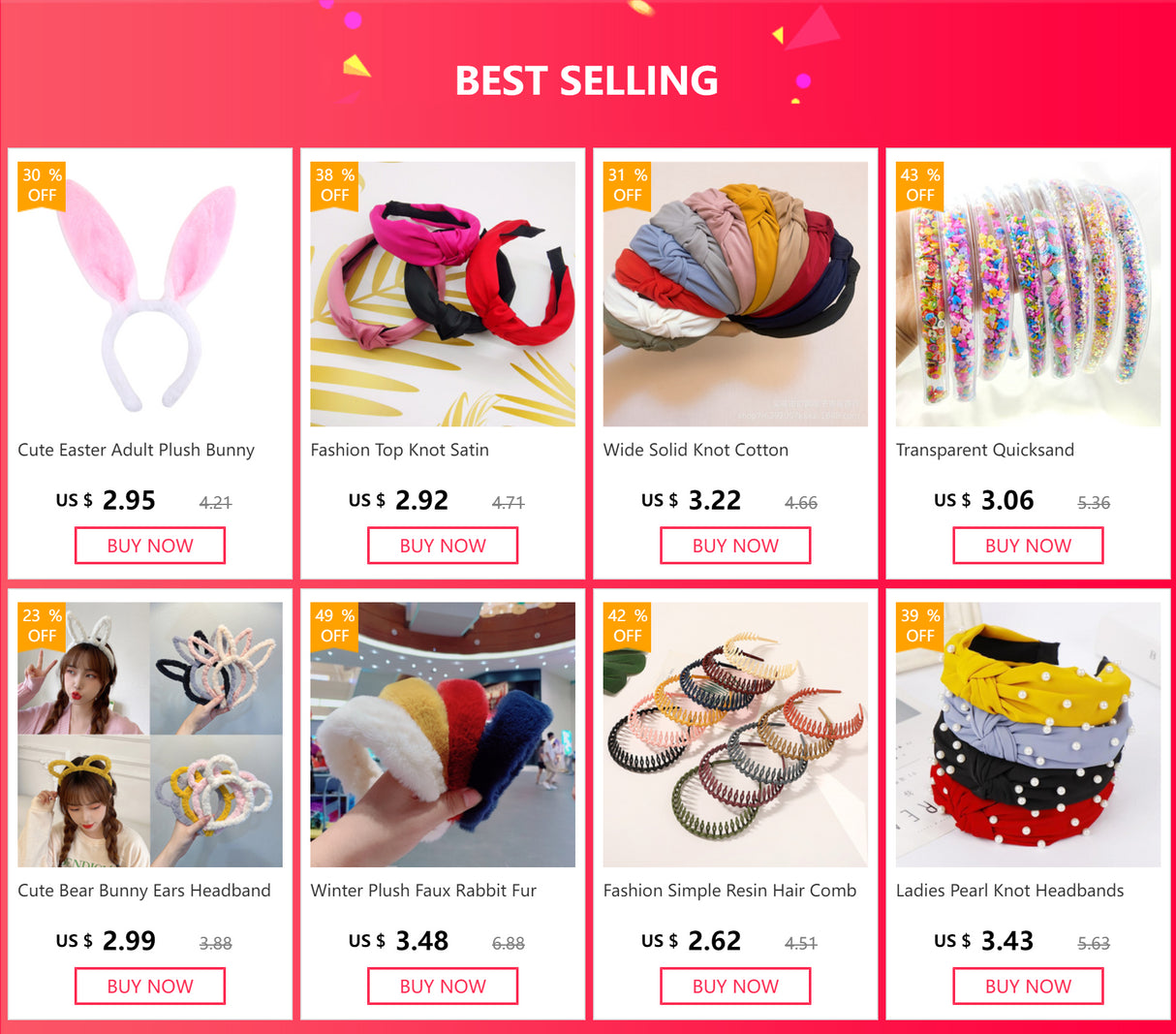 Fashion Top Knot Satin Headbands Wide Fabric Makeup Hairbands for Women Girls Ladies Washing Hair Hoops Bezel Hair Accessories