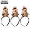 5PCS Headband Cartoon Mouse Hairband New Cartoon Plush Doll Headband French Wide-brim Hairpin Photo Headwear Creative Girl Gift