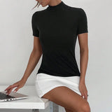 Robe ultra-courte simple pour femme, style élite, pour le travail, les déplacements au bureau, les déplacements, les couleurs contrastées, nouvelle collection printemps-été