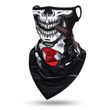 Multi-function Scarf Skull Face Mask Cycling Bandana Earloops Face Balaclava Cover 3D Print Sunscreen Windproof Neck Gaiter