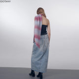 IOOTIANY New Winter Warm Striped Shawl Scarf Wool Blend Gradient Colour Knitted Wool Scarve Unisex Casual Line Shawl