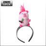 5PCS Headband Cartoon Mouse Hairband New Cartoon Plush Doll Headband French Wide-brim Hairpin Photo Headwear Creative Girl Gift