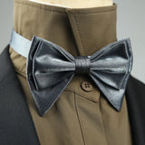 4 Styles Solid Color Black White Wine Bow Ties New Ribbon Gilded Butterfly Double Layered Wedding Party Bowknot Tuxedo Cravat