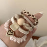 5pcs/Bag Women High Elastic Seamless Hair Rope Durable Bowknot Headbands No Crease Ponytail Holder Rubber Band Hair Accessories