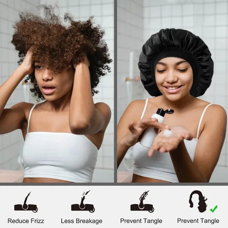 Heatless Curling Rod Headband No Heat Hair Curler Hair Rollers Soft Curlers Lazy Curls Satin Bonnet Night Cap Hair Styling Tools