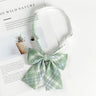Fashion JK Bowtie Women College Student Collar Tie Cotton Plaid Bowknot Lolita Girls Adjustable Butterfly Anime Cosplay Cravat