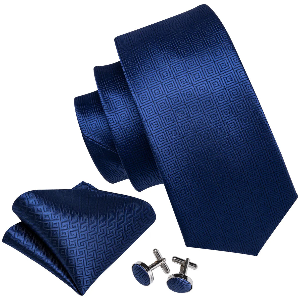 Fashion Teal Novelty Men Tie Set 8.5cm Silk Jacquard Woven Neckties Wedding Business Party Gift Handkerchief Tie Set Barry.Wang