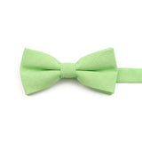 High Quality Mens Solid Color Bowtie Set For Men Children Wedding Party Dinner Accessory Pink Orange Father-son Bow Tie Gift