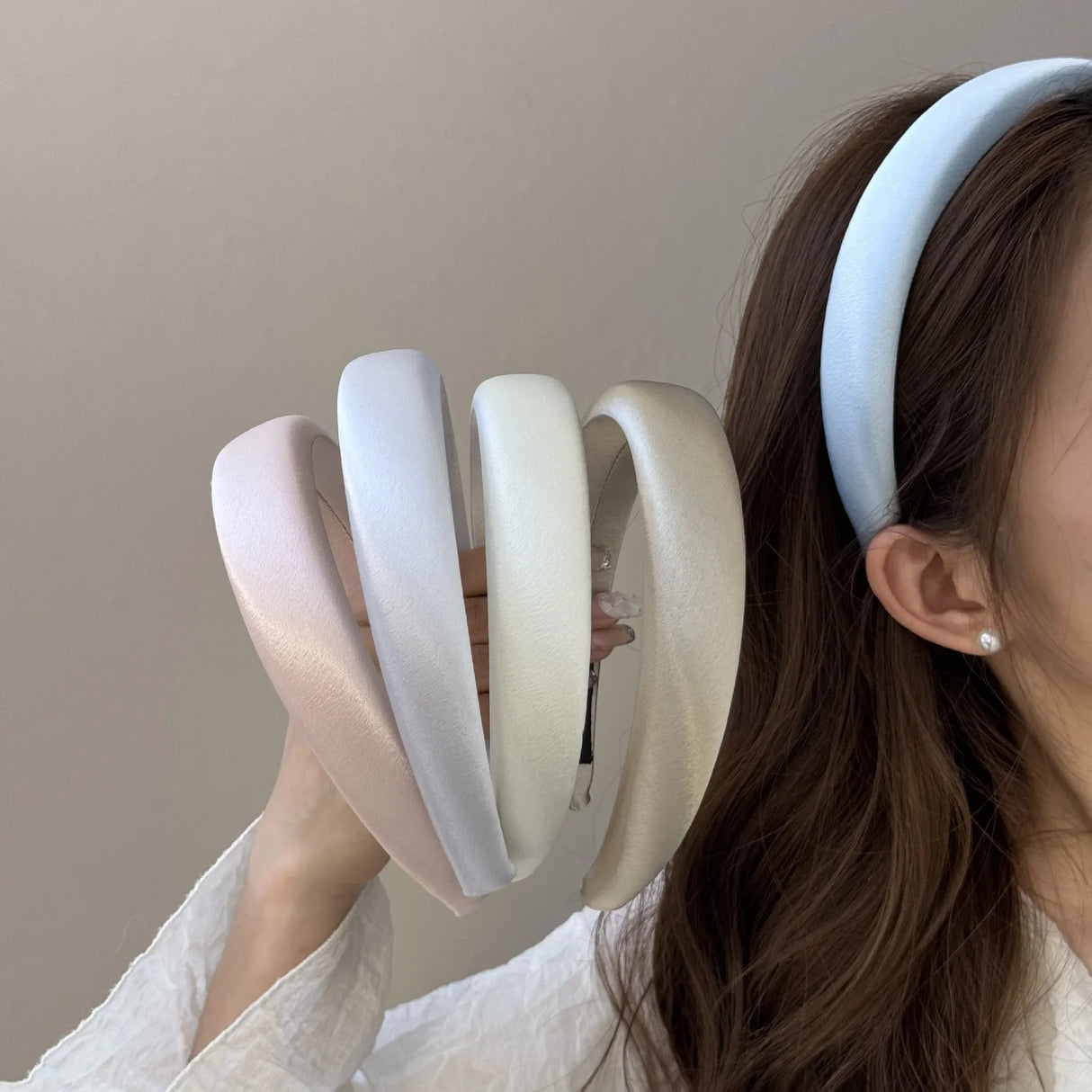 Korean Style Sponge Hairband Women's Fashionable Soft Versatile Headband Elegantly Designed Face Washing Popular Internet Red