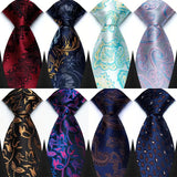 Men's Classic Paisley Tie Luxury Floral Dot 8cm Jacquard Neck Tie Necktie For Men Business Wedding Party Daily Wear Accessory