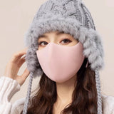 Fashion Warm Face Mask for Women High Quality Washable Reusable Anti Dust Windproof Mouth-muffle Winter Warm Breathable Mask