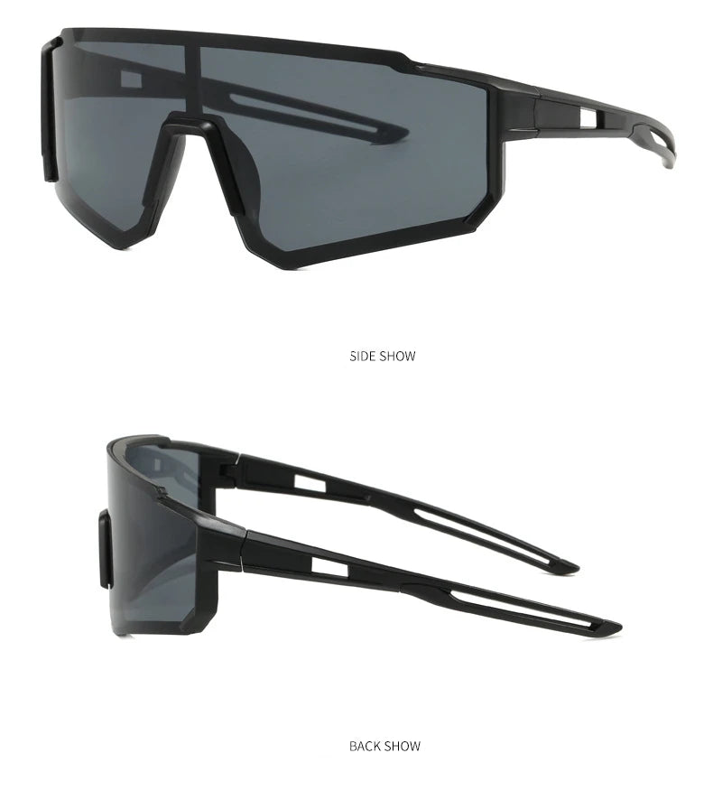 New Style Wrap-around Fashion Sports Glasses For Men And Women,Mirrored,Reflective Lenses,Outdoor Activities Like Cycling,Skiing