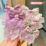 10pcs Hair Accessories Girls Scrunchies Aesthetic Lacos De Cabelo Infantil Bands Kids Headbands Bandes Bandeaux Elastiquec Cute