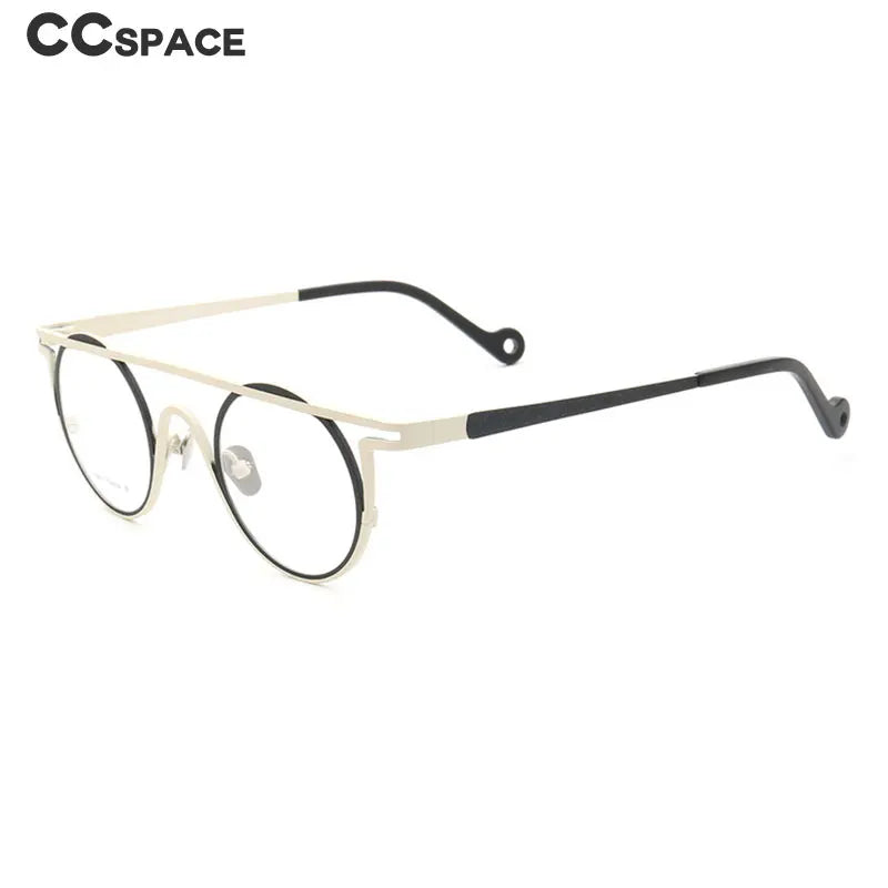 55266 Pure Titanium Glasses Frame Men Round Punk Eyewear 2022 New Male Classic Full Optical Prescription Eyeglasses Frames